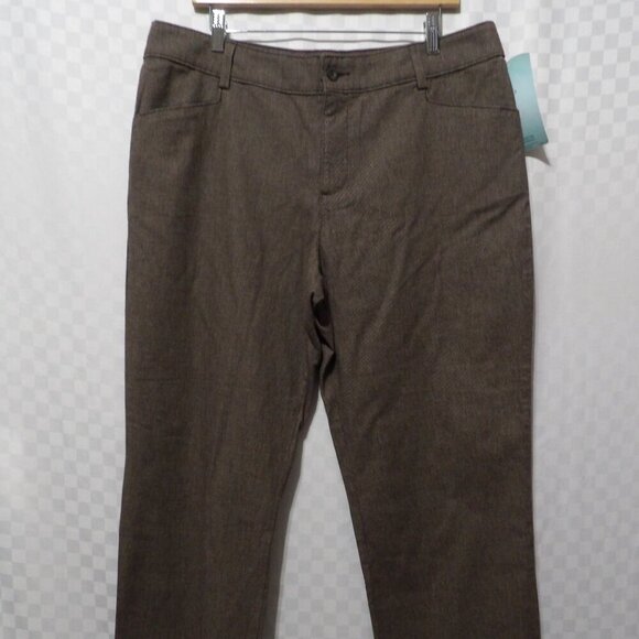 LEE Brown Patterned Pants New w/ Tags | 16P - Picture 1 of 8